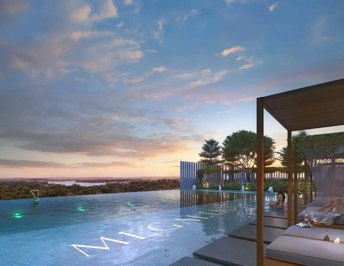 Artist's impression of the sky pool